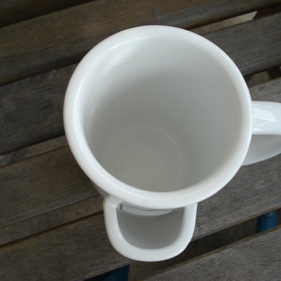 Par-Tea with me = White Tea Mug Walgreens With Tea Bag Holder - Picture 4 of 5